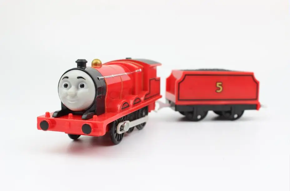 

JAMES Electric Trains Motorized Train Set Compatible with Brio Train Track Railway Engine Locomotive Christmas Gift for Children