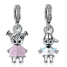 Btuamb, макси, для маленьких мальчиков и девочек, эмалевый сплав, подвеска, бусины, подходят для Pandora, браслеты с подвесками, браслеты для женщин, для изготовления украшений вручную, подарок