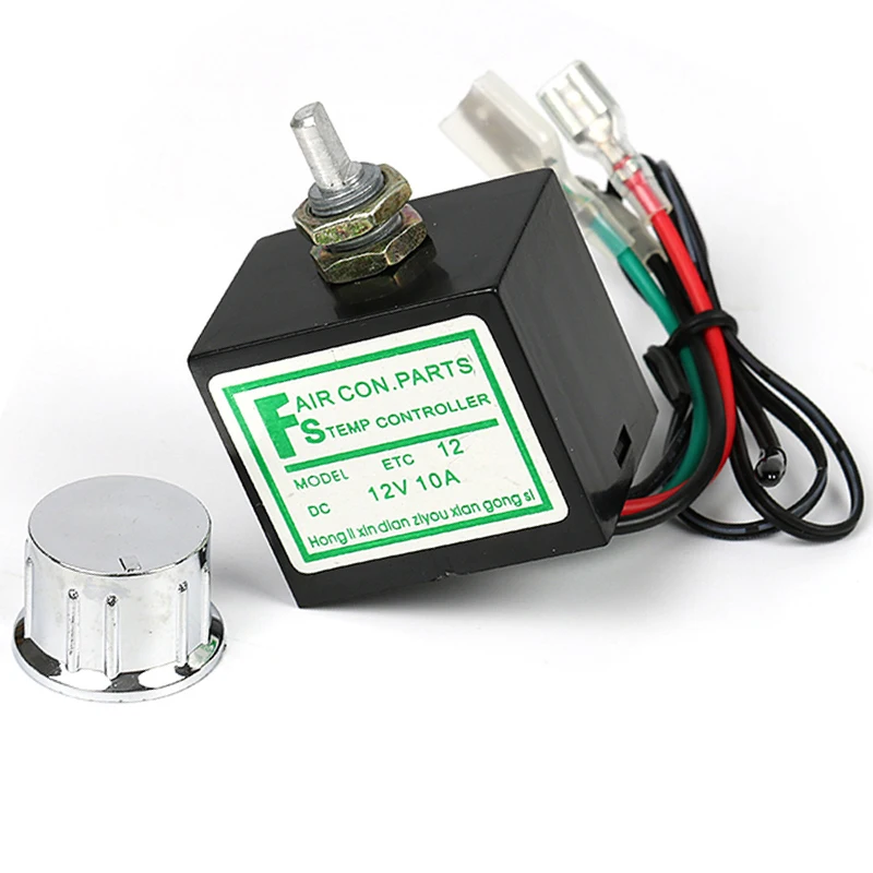 

For Car Auto A/C Air Conditioner Evaporator With Sensor Temperature Rotary Switch DC 12V/24V 10A