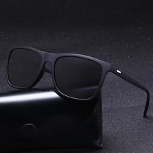 Gafas de sol para hombre, gafas de sol sobredimensionado polarizado con espejo, gafas de sol de conducción para hombre y mujer, gafas Retro de diseñador Vintage para conductor UV400