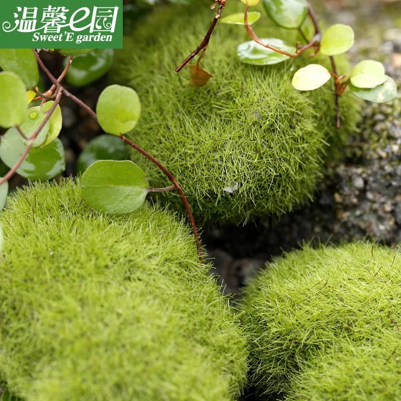 Искусственный мох шар украшение сада поддельные растения домашний декор