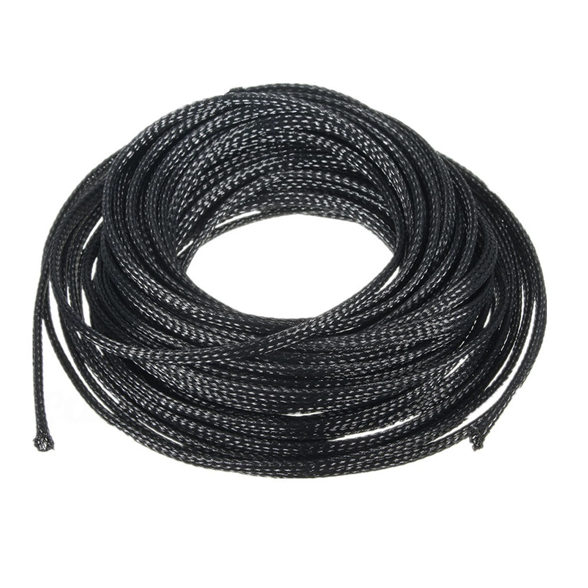 Black Insulated Braid Sleeving 10 Meter 4mm Expandable PET Braided Cable Protection Sheathing Audio Wire Net Pipe Sleeve