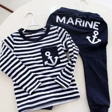 spring toddler boys clothing 2pc suits boys Clothes kids boy Party Children's Set 2T-7T T-shirt+ pants boys clothes set