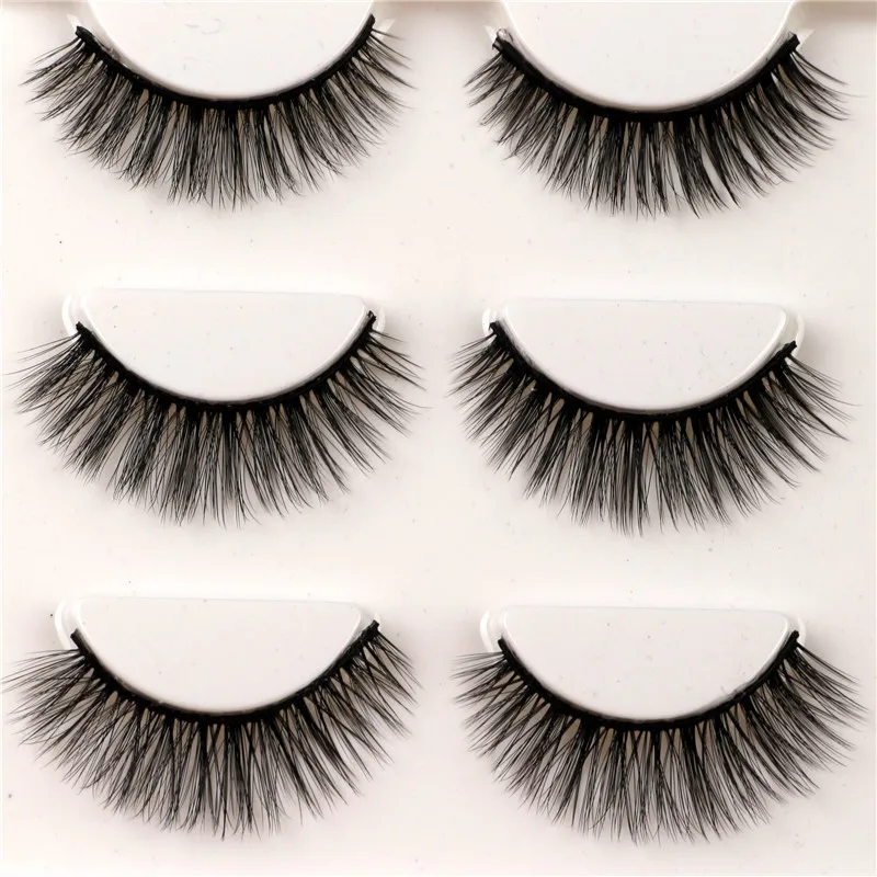 

YOKPN 3D Lashes Fashion Beauty Makeup Eye Lashes Thick Crisscross False Eyelashes Pure Handmade Fake Eyelash Tools