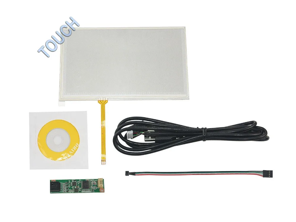 Новый 7 &quot4 Проводной Резистивный Сенсорный Экран Панели USB Управления Комплект