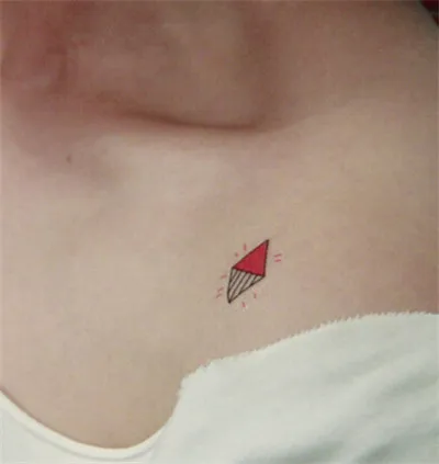 View Red Cross Tattoo On Neck PNG