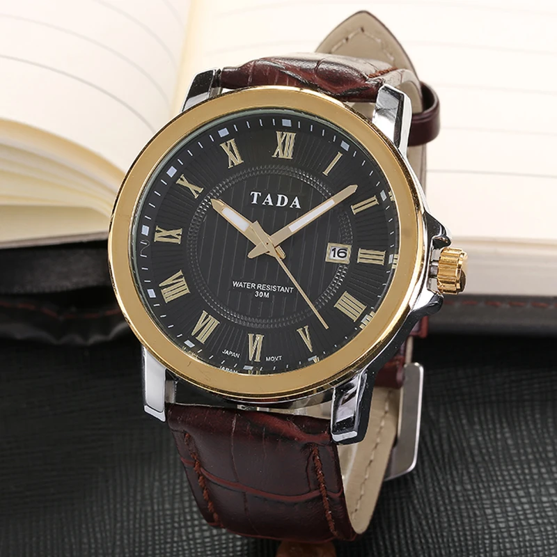 Business Fashion Men's Watch Waterproof Calendar Student Watches Calendar Simple Casual Quartz Wristwatches Free Shipping Sale Business Fashion Men's Watch Waterproof Calendar Student Watches Calendar Simple Casual Quartz Wristwatches Free Shipping Sale