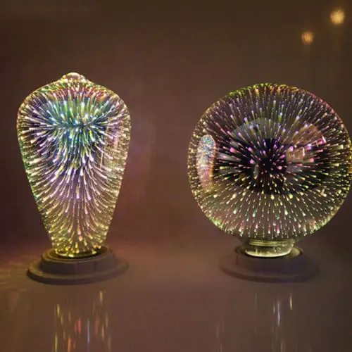 3D фейерверк E27 G80/G95/G125 светодиодный Ретро Винтаж Edison Фея лампа