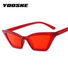 YOOSKE, Винтажные Солнцезащитные очки, женские, кошачий глаз, роскошные, брендовые, дизайнерские, солнцезащитные очки, женские, кошачий глаз, солнцезащитные очки, ретро, красные, черные, UV400 очки