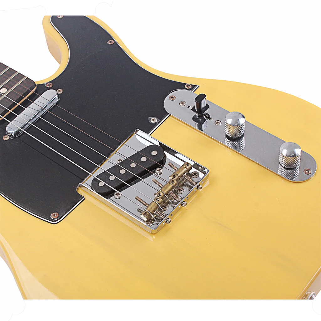 Electric  Guitar Neck Pickup W/Bridge Line Plate Set For Telecaster Electric Guitar 3.37x3.03x0.41inch