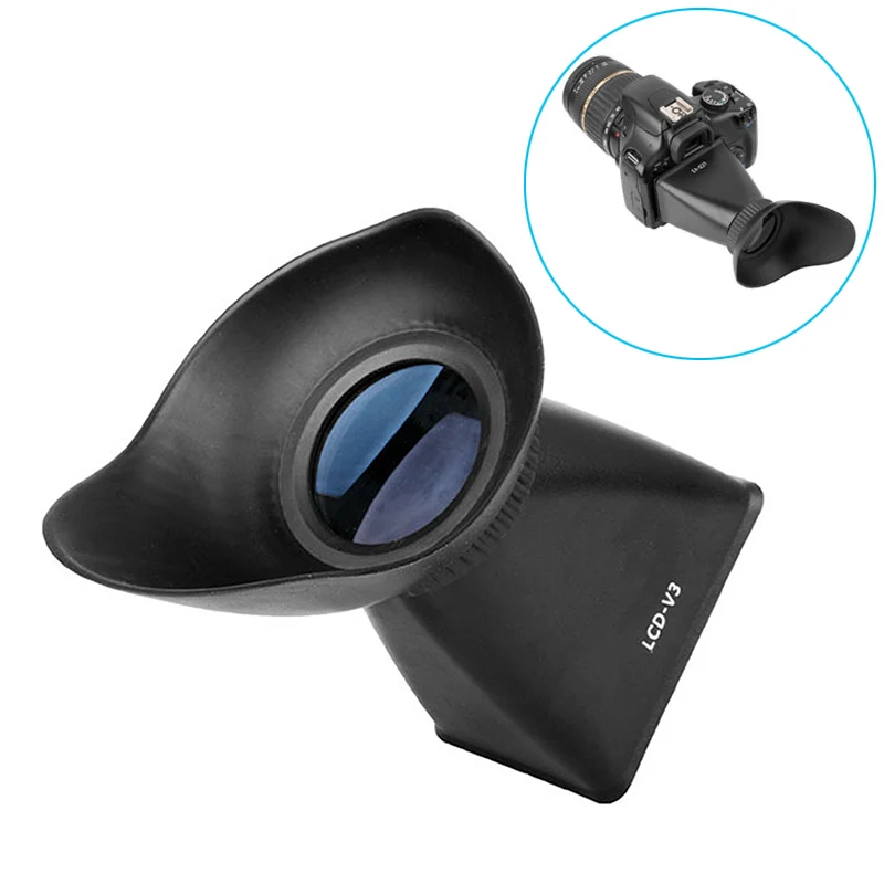 

2.8x 3 inch V3 LCD Viewfinder Loupes Magnifier Viewer Extender Magnetic Hood for Can&n 700D 650D 600D 60D T3i T4i T5i New Arriv