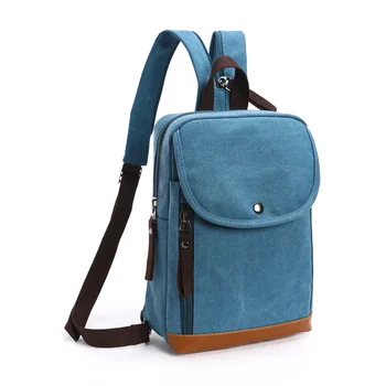 

032318 new hot unisex men women small canvas backpack chest bag