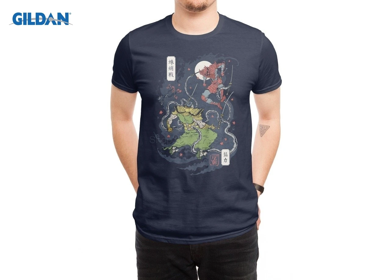 Feudal Spider Warrior Ukiyo футболка 2019 Новая летняя стильная уличная Хлопковая мужская