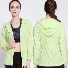 BINAND Спортивная дышащая верхняя Солнцезащитная куртка для женщин для бега фитнес удобная куртка для защиты от ультрафиолета куртка с капюшоном для бега