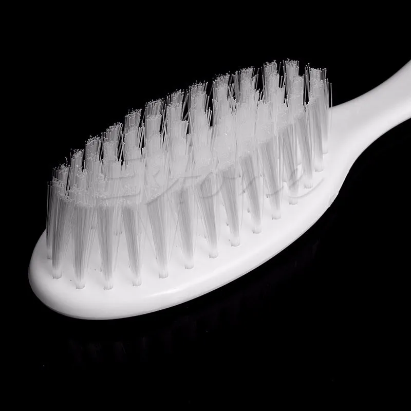 2x Newborns & Toddlers Hair Brush and Comb Set for Ideal for Cradle Cap Baby Massage and Scalp Brush Solid Color White