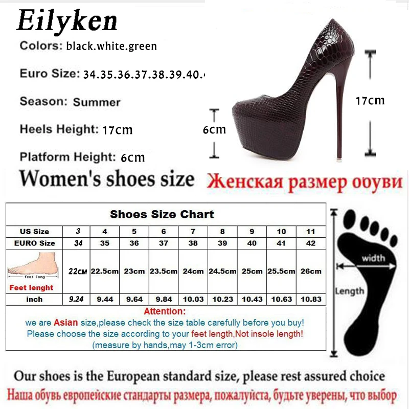 Eilyken New Snakeskin Pumps 16 CM high With Club high heels Sexy high-heeled shoes Round Toe Women Pumps Big size 40 Eilyken New Snakeskin Pumps 16 CM high With Club high heels Sexy high-heeled shoes Round Toe Women Pumps Big size 40