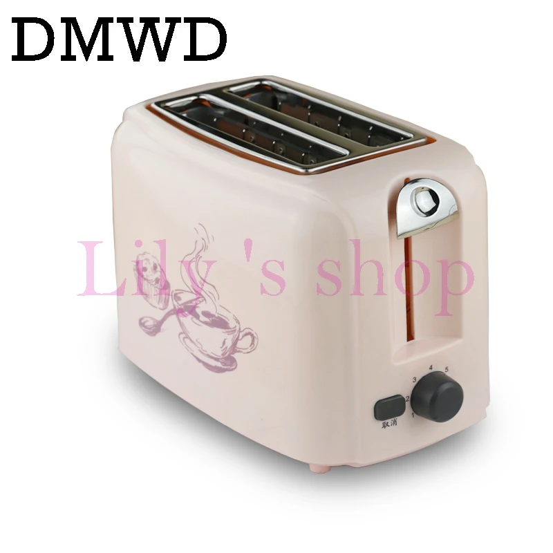 DMWD household Toaster automatic baking bread maker sandwich heater breakfast machine Mini Toast oven 2 slices Slots 200V-240V DMWD household Toaster automatic baking bread maker sandwich heater breakfast machine Mini Toast oven 2 slices Slots 200V-240V