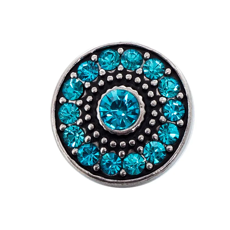 

bijoux memory 20MM Single molding with rhinestone snaps metal button Jewelry Prong Fastener fit ginger snaps bracelet MDB18-40-6