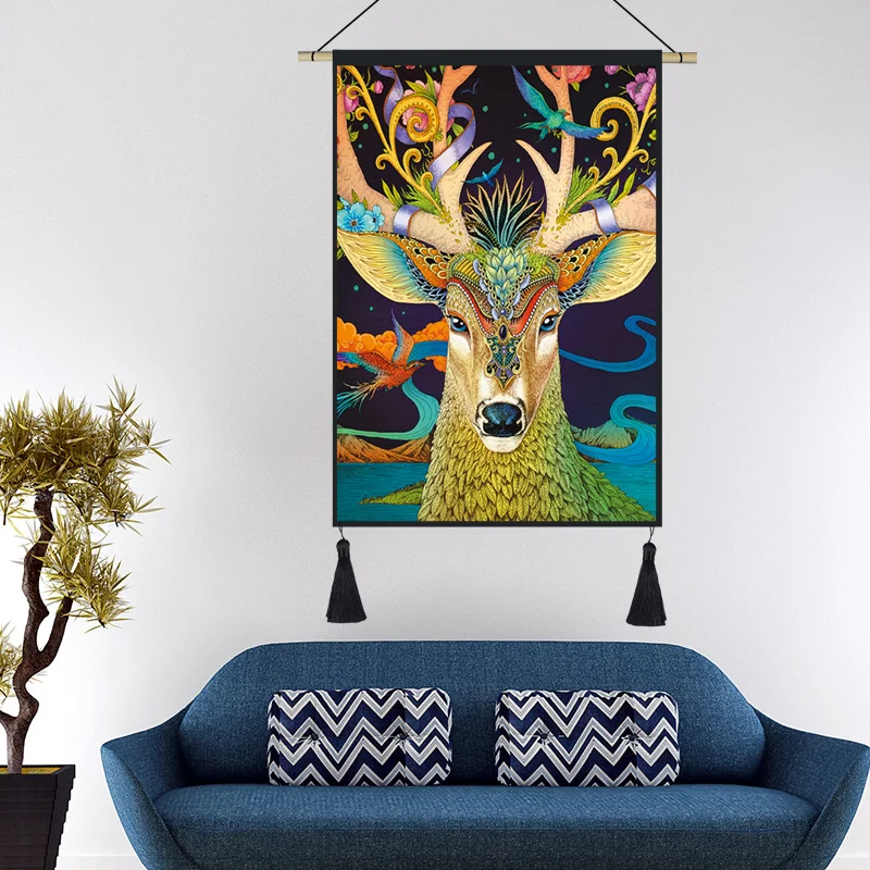 Poster Canvas Painting Wall art Picture Home Decor Tapestry Mural Cloth Painting Pendant Wall