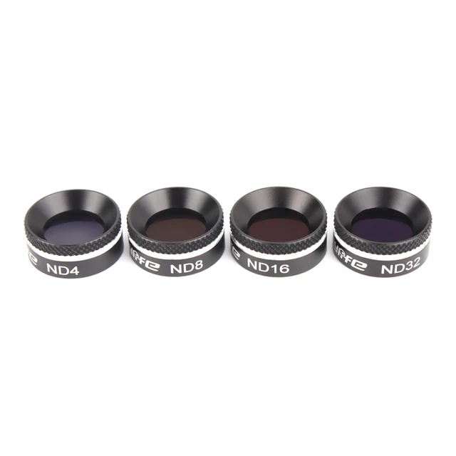 $32.99  Snap on Filters Set 4 Pieces ND4+ND8+ND16+ND32 Neutral Density Filter Camera Lens Filter Kit for DJ