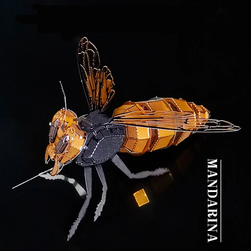 Цвет ОСА 3D металлические Пазлы животные пчела Шершень модель Лазерная Резка руководство головоломки наборы взрослых обучающая Коллекция Игрушки Хобби