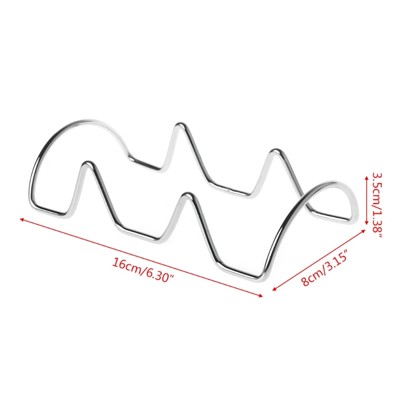 Тако держатель дисплей кухня волнистой формы держатели из нержавеющей стали еда стойку оболочка Удобная кухонная помощь - Цвет: 02
