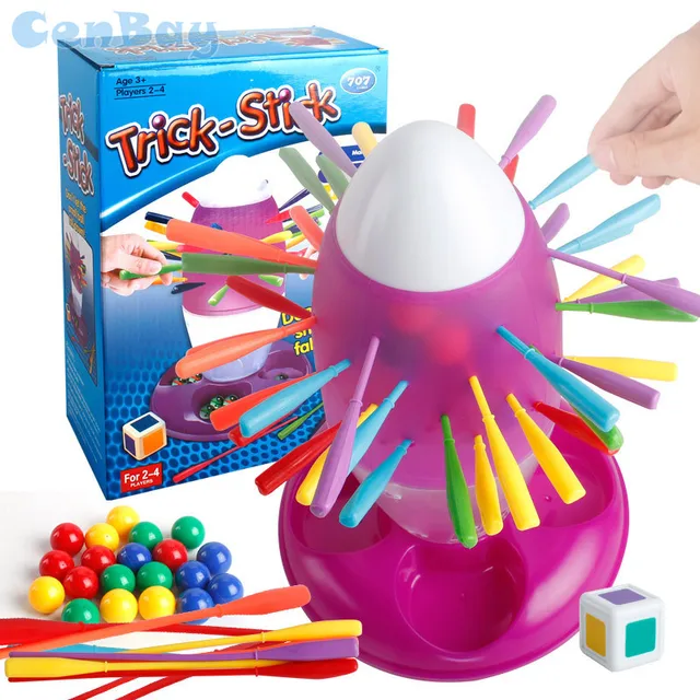 2 4 Players Trick Stick Board Game Don't Let The Small Ball Fall Down