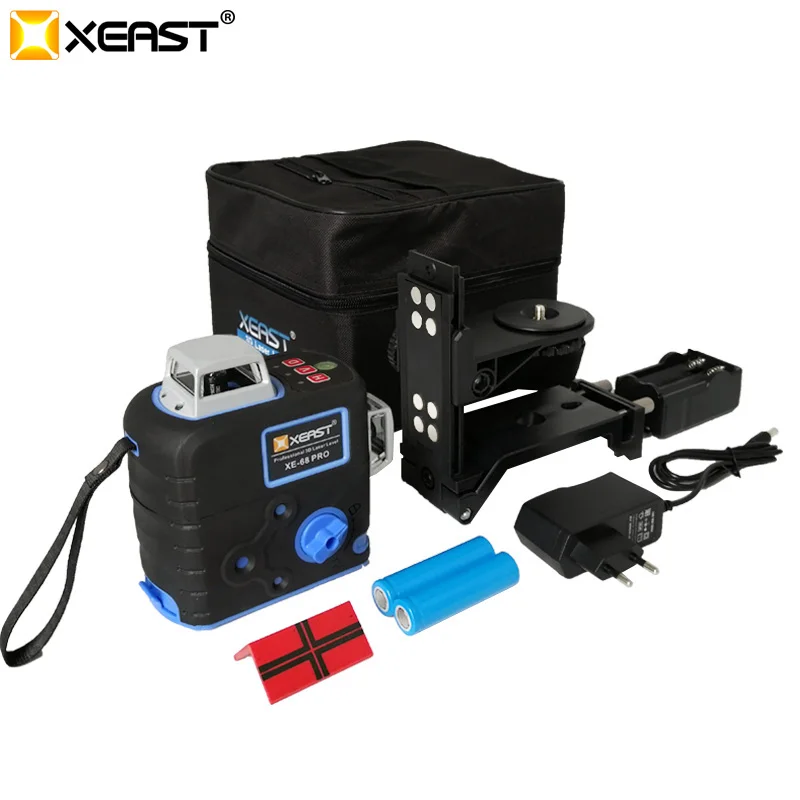  Professional XEAST XE-68R Pro Laser Level 12 Lines 3D Level 360 Horizontal And Vertical Cross Super