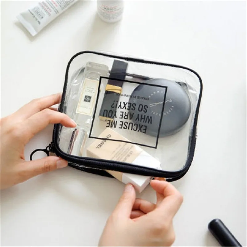 Vogvigo PVC Cosmetic Bag Waterproof Clear Pouch Organizer Makeup Bags Women Travel Toiletry Case Accessories Bulk Supplies Vogvigo PVC Cosmetic Bag Waterproof Clear Pouch Organizer Makeup Bags Women Travel Toiletry Case Accessories Bulk Supplies