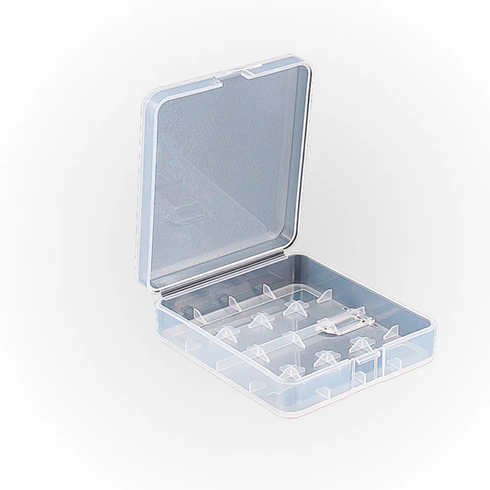 

Plastic Transparent 18650 Battery Holder Box Container Housing Case For 4 x 18650 Battery Storage Boxes
