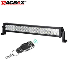 Racbox 22 дюймов 120 Вт offroad светодиодный свет бар дальнего белый 9600LM Combo луча для 4×4 ATV Лодка внедорожник тягач внедорожник свет
