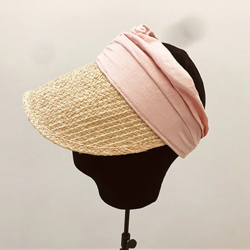 Женская плетеная шляпа с широкими полями Raffia летняя соломенная гусиным языком