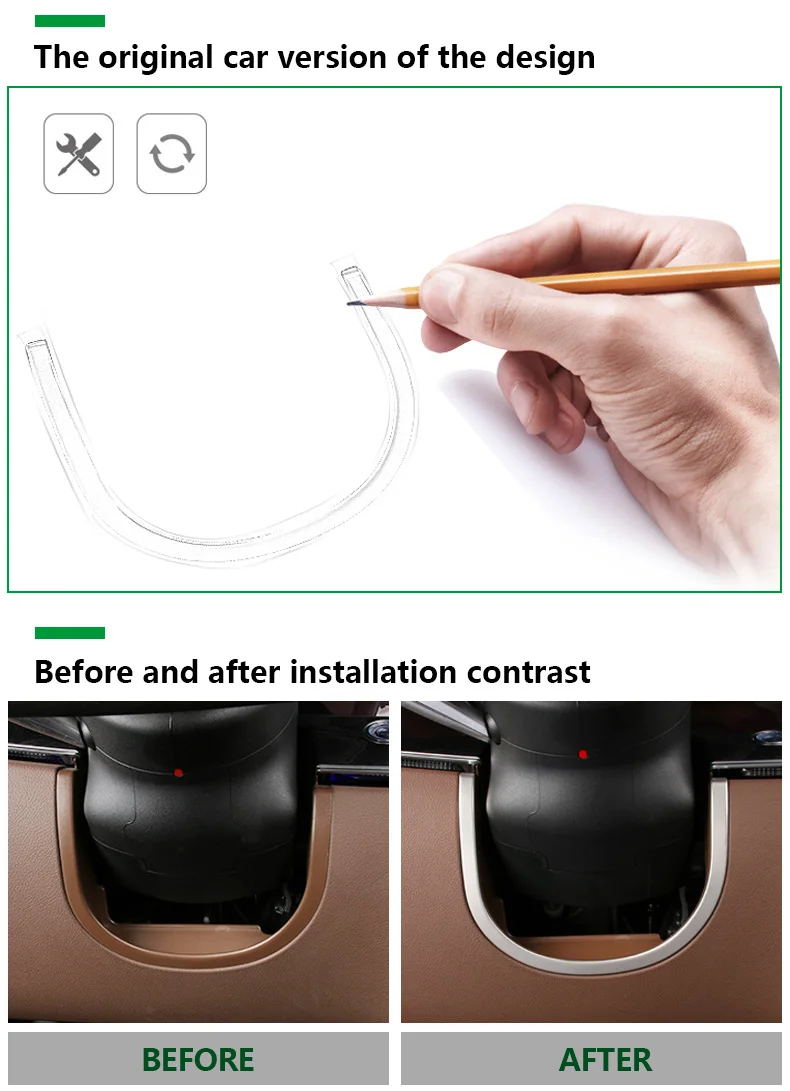  Mercedes Benz E Class W213 Car Steering Wheel Decorative Trim Silver Interior Mouldings Car Accessories Car Styling (2)