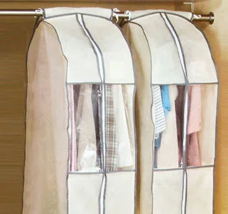 

3 Pieces Case For Fur Coats Window 3D Suit Dust Cover Clothing Suit Cover Cases For Clothing
