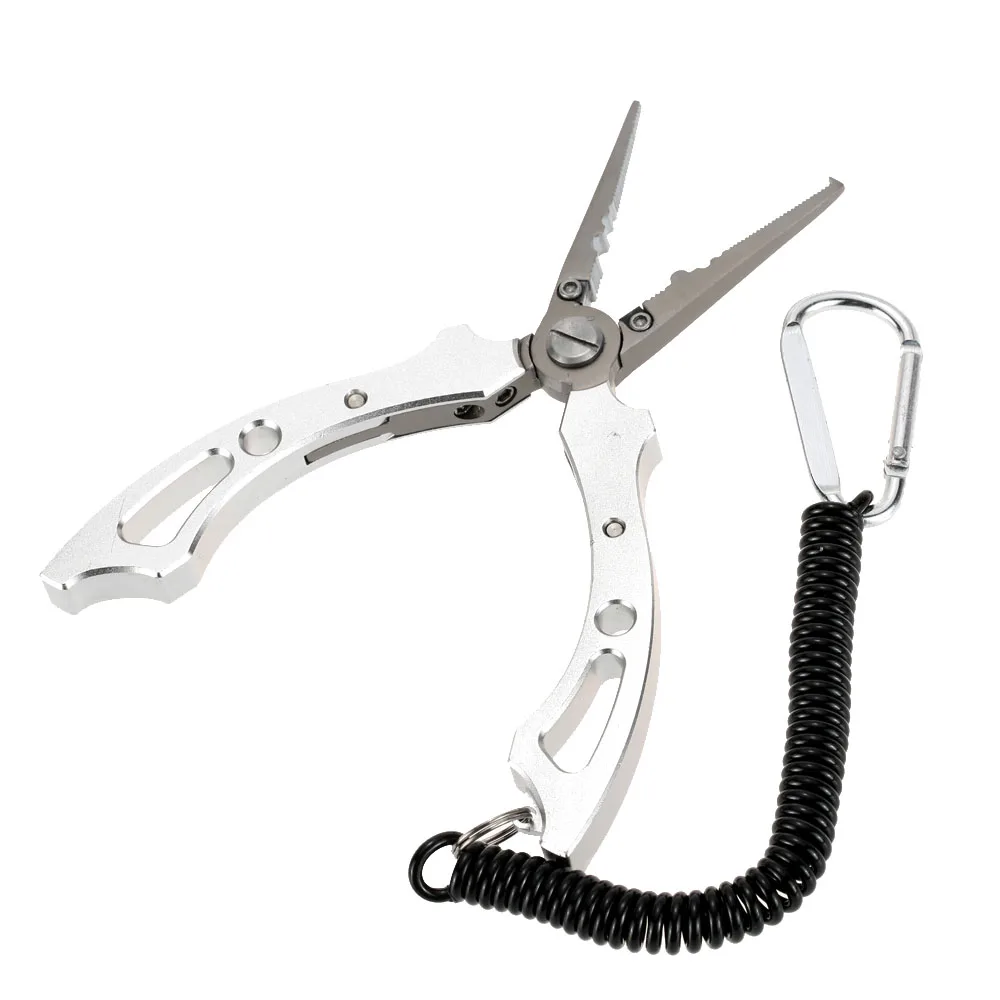 

15.5cm Fishing Pliers Scissors Stainless Steel Fish Hook Remover Fishing Line Cutter with Bag Fishing Tackle Tools