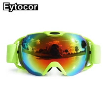 Хорошее качество УФ-защита лыжные очки Анти-туман взрослые Лыжные Сноуборд очки зимние спортивные лыжные очки снежные очки EYTOCOR