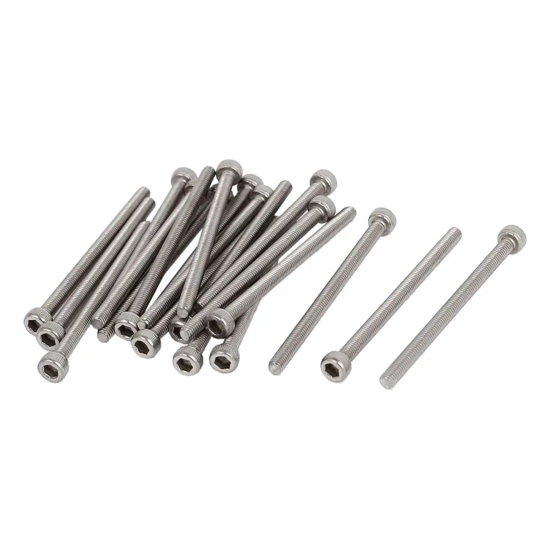 M3x45mm 0.5 mm grid stainless steel screws inner cap head 20 pcs | Обустройство дома