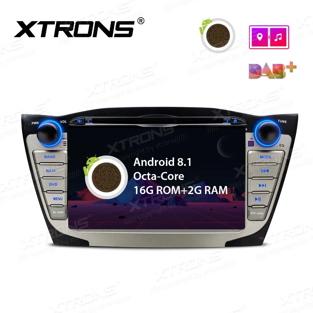 7 &quotAndroid 8 1 Восьмиядерный GPS автомобильный стерео DVD плеер для Hyundai IX35 Tucson