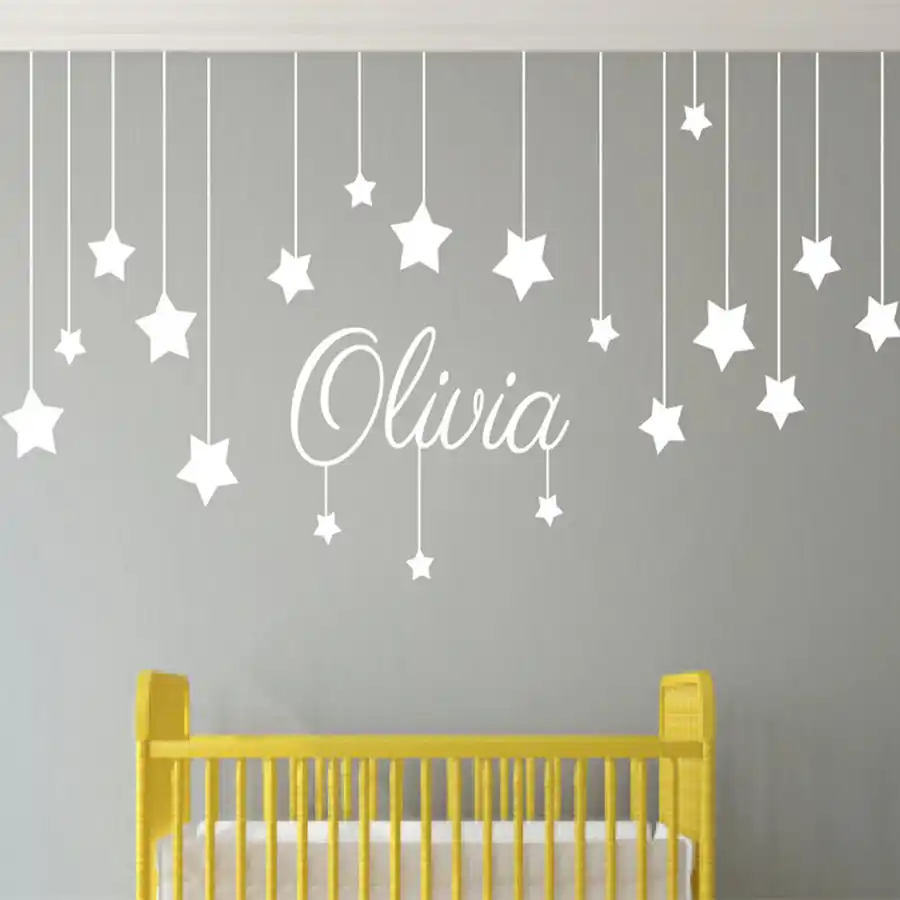 name wall art nursery