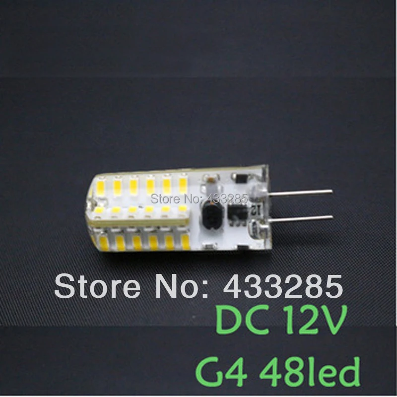 

6pcs/lot Ultra Brightness Cree G4 5W LED Spot Light Lamp LED Bulb Ball 3014SMD 12V DC 48leds warranty 2 years Free shipping