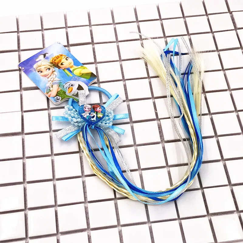 New-1PCS-Hair-Accessories-Princess-Elsa-Anna-Elastic-Hair-Bands-Flower-hair-rope-Pink-blue-Headwear (1)