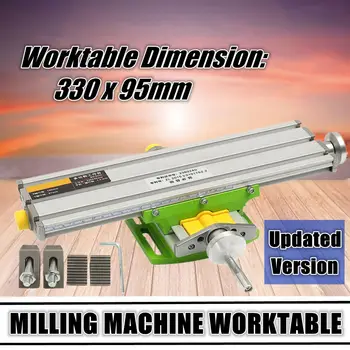 

New 2 Axis Multi-Functional Cross Working Table Mini Slide Table Support for Drilling Milling Machine Drill Stent Tools BG6330