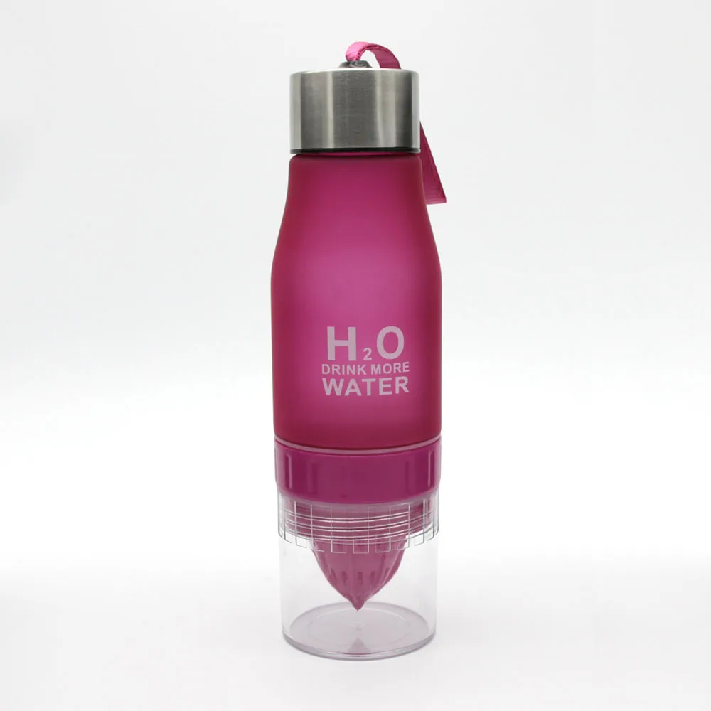 2017 650ml Water Bottle H20 plastic Fruit infusion bottle Infuser Drink