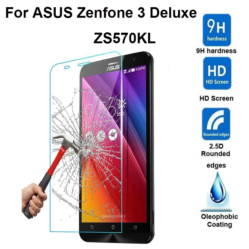 

Tempered Glass For Asus Zenfone 3 Deluxe ZS570KL Protector Film For ASUS ZS 570 570KL 5.7inch Explosion-proof Screen Protectors