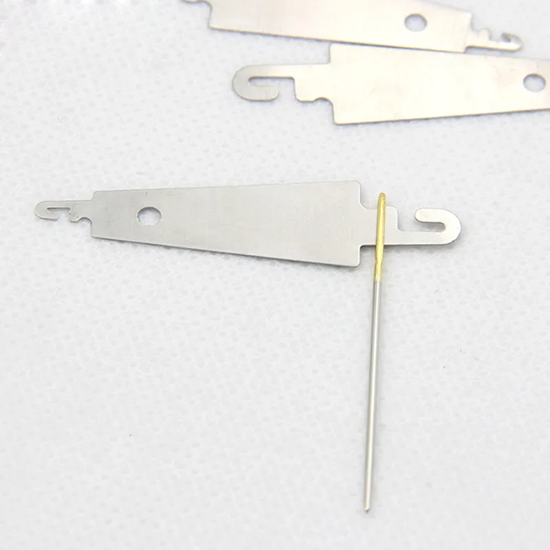 10x Steel Hook needle threader help for hand sew RibbonCLDbroidery cross tooUTZI