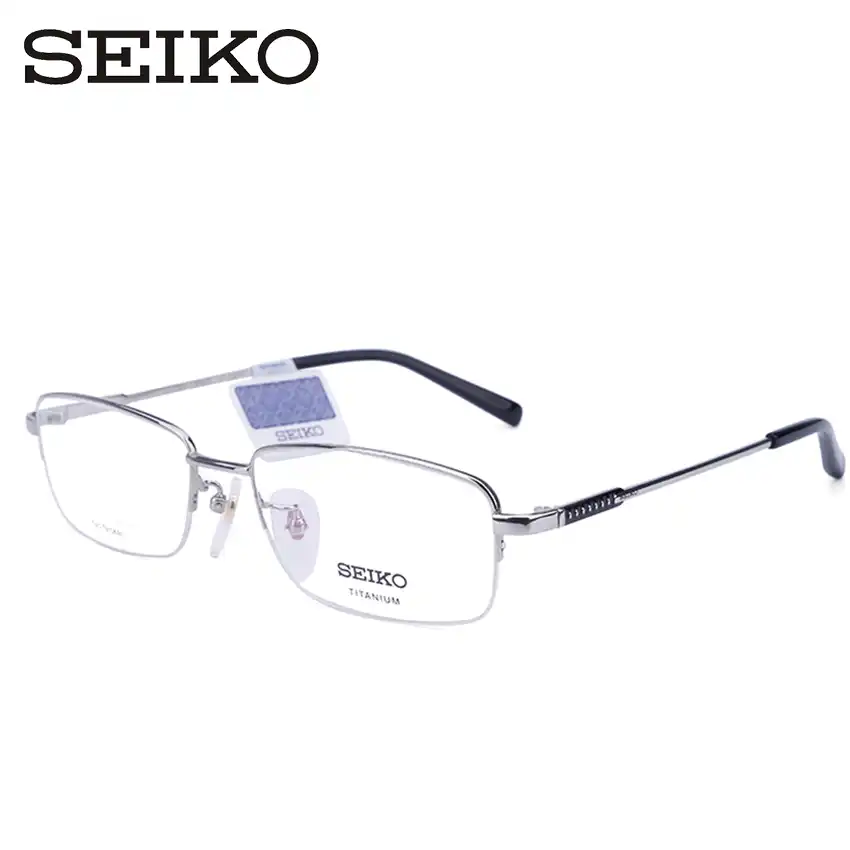 SEIKO Eye Glasses Frame for Men Gold Rim Optical Titanium Eyeglasses