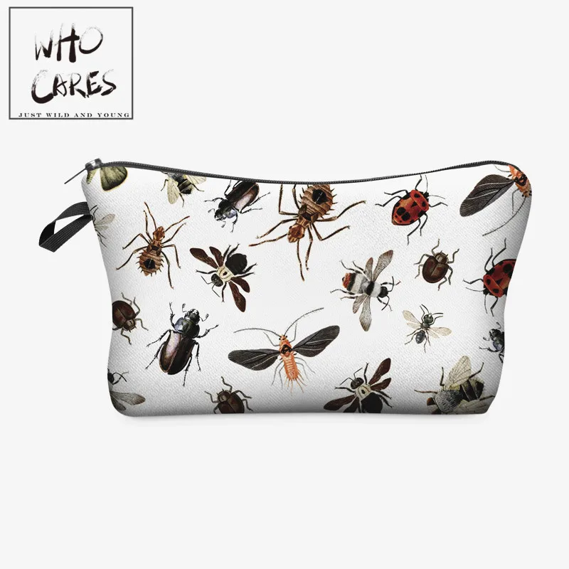 Insects 3d Printing Cosmetic Bag Who Cares Fashion insects 3d printing cosmetic bag who cares fashion