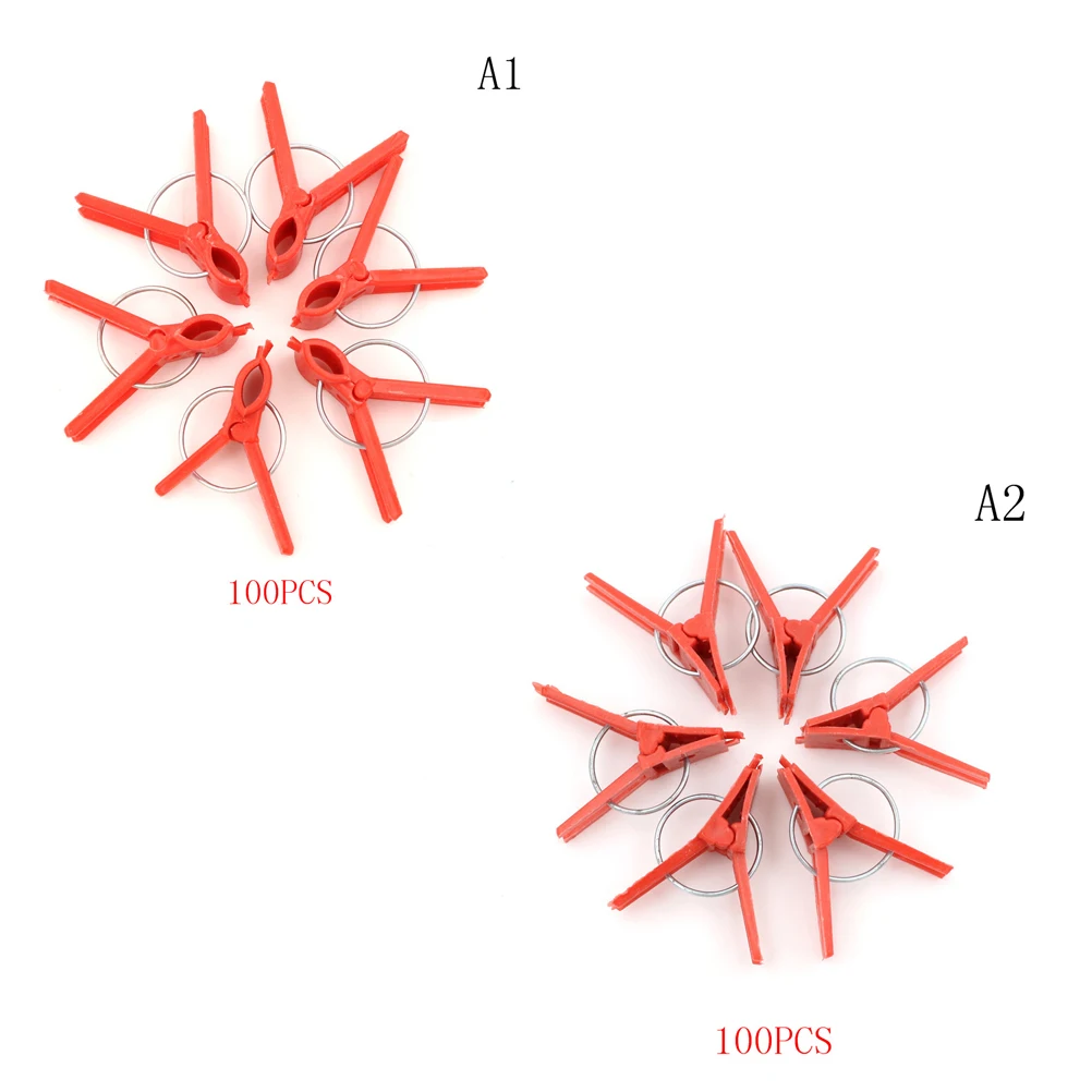 Горячая распродажа 100 шт Пластиковые зажимы для прививки садовые овощные цветы томатные виноградные кусты растения прочные