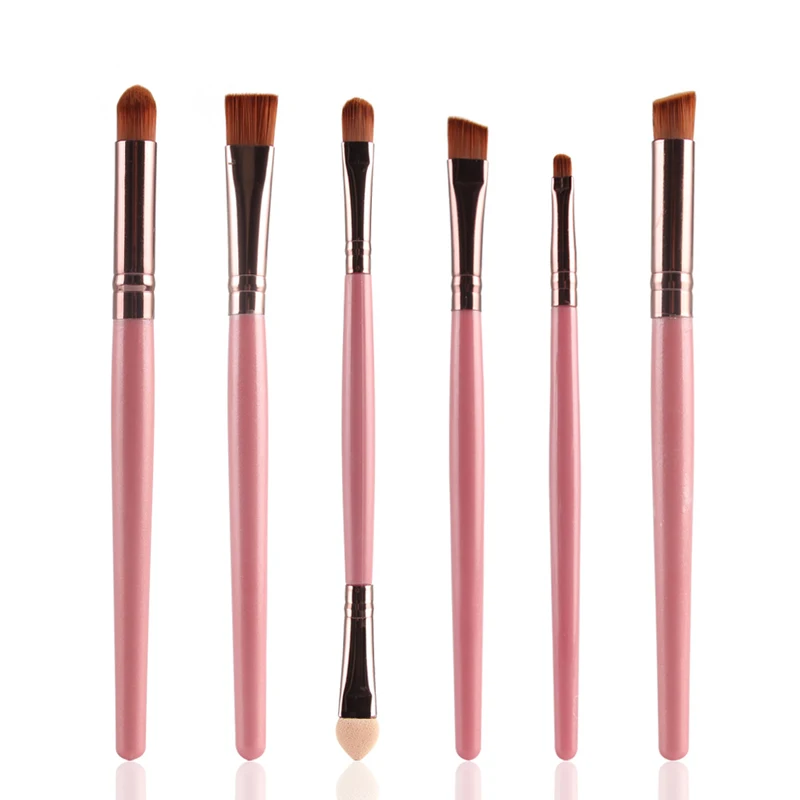 

6Pcs Rose gold Makeup Brushes Set Pro Powder Blush Foundation Eyeshadow Eyeliner Lip Cosmetic Beauty Make up Brush Tool
