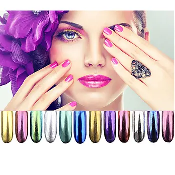 

Nail Electroplating Mirror Powder 12 Color Aurora Mirror Powder For Nail Beauty set